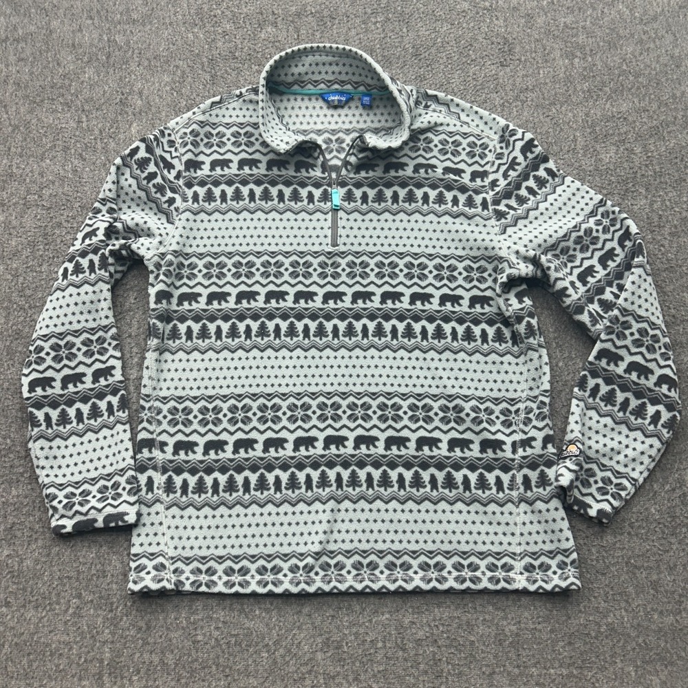 Chubbies The Bear Hug Fleece Quarter Zip Pullover Ski‎ Warm Outdoors Cozy Mens L